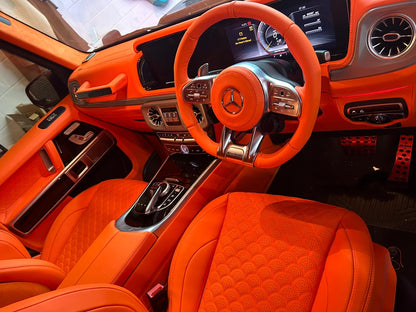 G63 Full Mandarin Orange Interior - Apollo Elite Package (Full Interior Transformation)