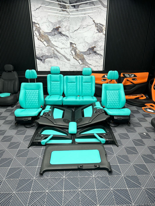 Mercedes G63 Tiffany blue interior - Executive Package (Seats, Doors, Lower Dash)