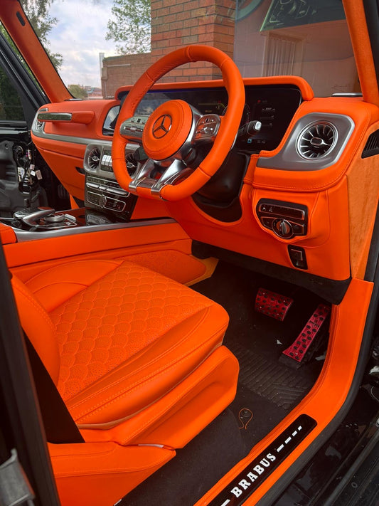 G63 Full Mandarin Orange Interior - Apollo Elite Package (Full Interior Transformation)