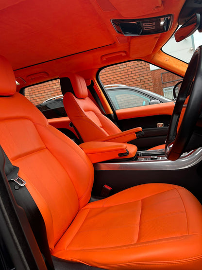 Range Rover Sport Orange Interior - Apollo Elite Package (Full Interior Transformation)