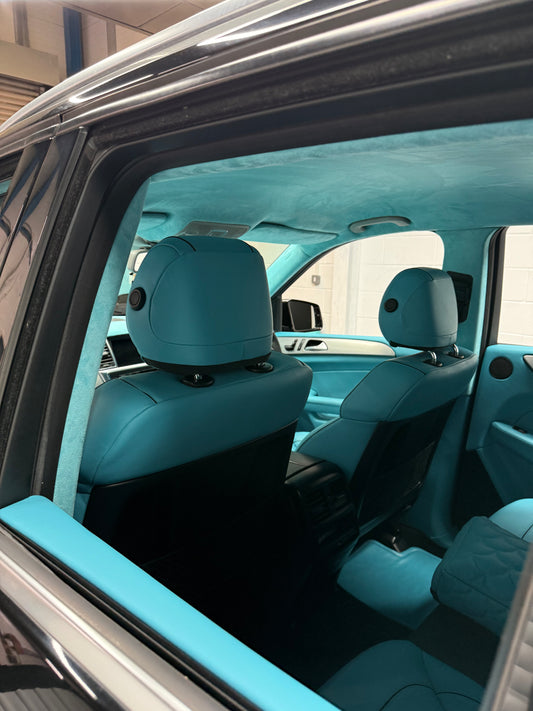 Mercedes ML full baby blue interior - Apollo Elite Package (Full Interior Transformation)