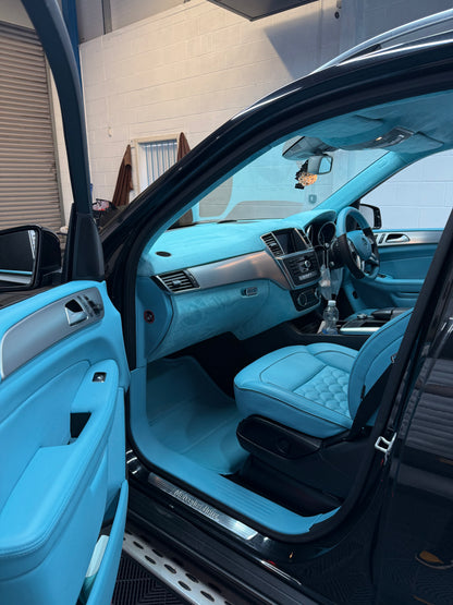 Mercedes ML full baby blue interior - Apollo Elite Package (Full Interior Transformation)