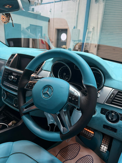 Mercedes ML full baby blue interior - Apollo Elite Package (Full Interior Transformation)