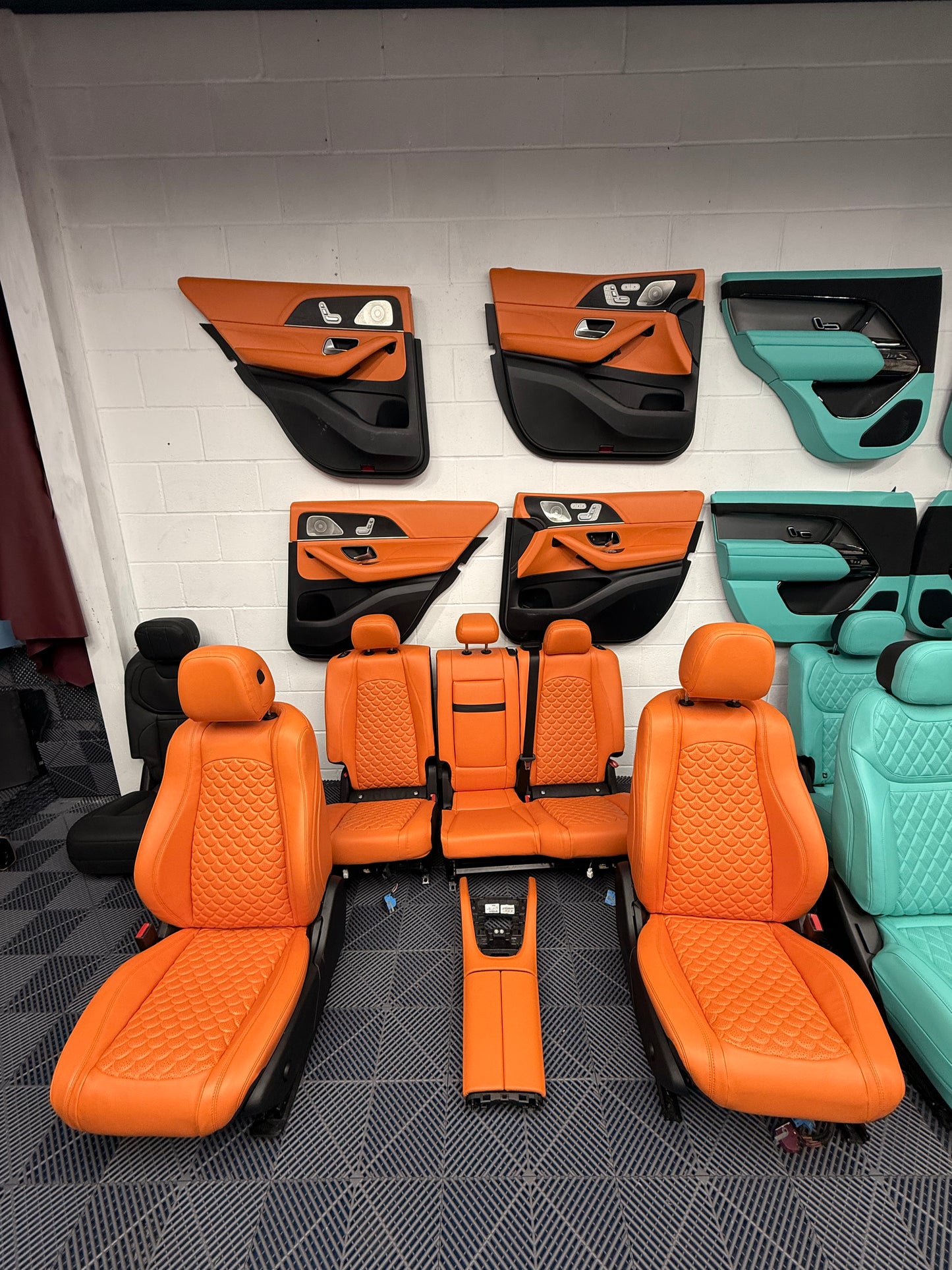 Mercedes-Benz GLE 63 Orange interior - Executive Package (Seats, Doors, Lower Dash)