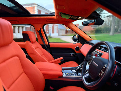 Range Rover Sport Orange Interior - Apollo Elite Package (Full Interior Transformation)